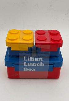 ظرف غذا دوطبقه لیلیان قرمز آبی (هوکیا)