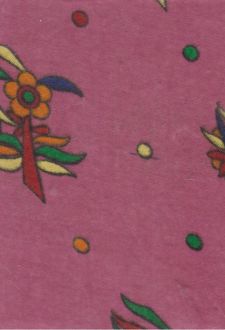 دفتر خشتی باریک پارچه‌ای (حوض نقره) صورتی