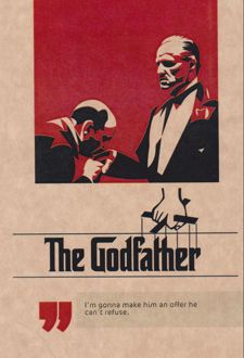 دفتر 80 برگ رقعی جلدکرافت گذران سینمایی (Dash note) پدرخوانده