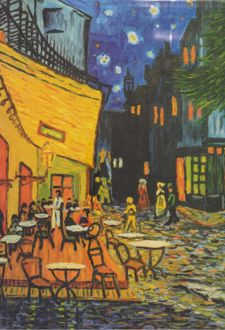 دفتر یادداشت 100 برگ رقعی جلدسخت سر ونگوگ (دموت)