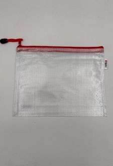 پوشه زیپ‌دار A5 قرمز (MG)