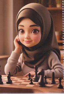 دفتر 50 برگ تک‌خط گلاسه بچه‌های ایران (هدهد) - شطرنج