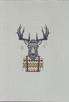 کلاسور 100 برگ 26 حلقه جلدسخت فانتزی (فطرس) - گوزن