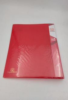 کلاسور 2 حلقه A4 الوان سوپربایند (قرمز)