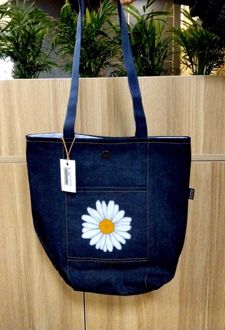 کیف پارچه‌ای جیب‌دار 35*38 جین جوی (کد F-02)