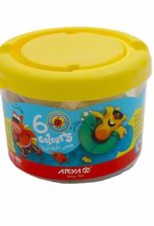 خمیر سطلی 6 رنگ آریا (سطل زرد)