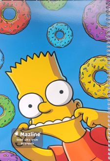 دفتر 60 برگ سیمی (مازلاین) - طرح سمیپسون ها آبی