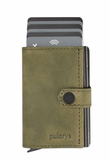 جاکارتی چرم هانتر HIKER wallet (پولاریس) - سبز زیتونی