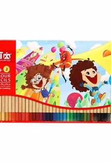 مدادرنگی 3+36 رنگ جعبه فلزی آریا