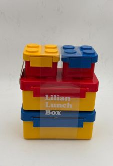 ظرف غذا سه طبقه لیلیان آبی و زرد (هوکیا)