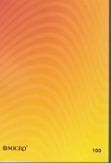 دفتر 100 برگ وزیری ته چسب طرح الوان میکرو (زرد نارنجی)