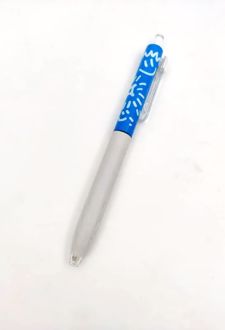 روان نویس فشاری 0/5 (مشکی) بدنه طرح‌دار (آبی سفید) سری JOY اسکول فنز