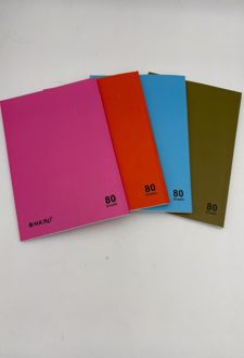 دفتر80 برگ وزیری ته چسب میکرو طرح الوان (صورتی)