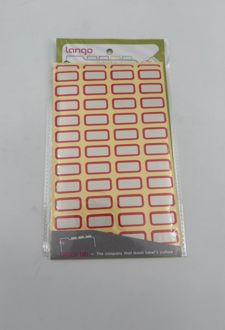 بلیستر 4 عددی لیبل اسم دور قرمز 1*2 (لانگو)