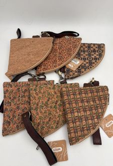 کیف دستی اسلایسی چوب پنبه باروک لیام - (چهارخونه)