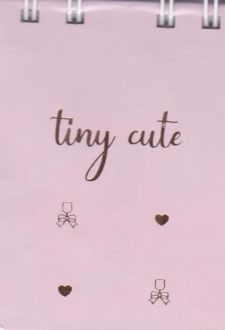 دفتر یادداشت 80 برگ 10*10 سیمی جلد سخت Tiny cute برگ سری کیوت پالت (صورتی)
