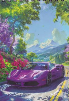 دفترچه یادداشت سیمی فانتزی ماشین (فورنوت)