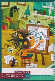 دفتر نقاشی 50 برگ کاغذ 80 گرم مجلد (لاین‌نوت)