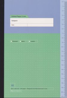 دفتر 48 برگ نقطه‌ای سری پراجکت (پیل) سبز کمرنگ