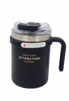تراوال ماگ دسته‌دار 500ML (سیتارایوری) - مشکی