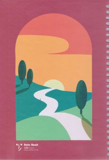 دفتر 100 برگ تک‌خط فنری جلدسخت طرح کلاسیک (زانکو) - منظره