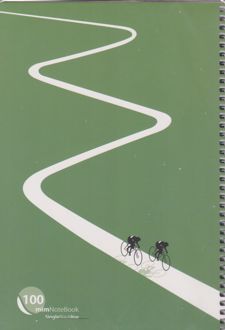 دفتر 100 برگ جلد مقوایی سیمی فانتزی (میم) دوچرخه