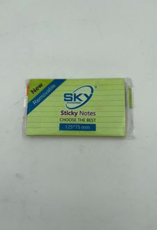 استیک‌نوت 7.5*12.5 خط‌دار 5 رنگ (SKY)