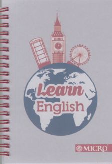 دفتر یادداشت 80 برگ 1/8 سیمی دو خط میکرو (کره زمین)