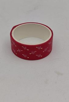 چسب‌نواری فانتزی واشی طلاکوب قرمز (دریسکو)