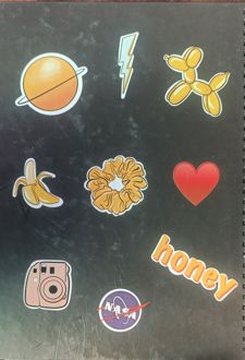 دفتر 150 برگ رحلی سیمی جلد‌سخت موضوعی (پودل) honey