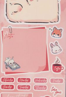 استیکر To do list مدل برنامه‌ریزی (دکمه) خرگوش و روباه