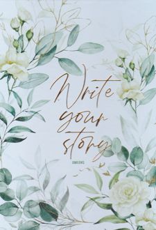 کلاسور 100 برگ 20 حلقه قفل فلزی A4 طلاکوب (آبرنگ) گل