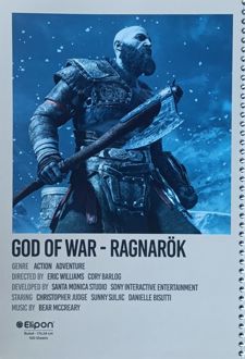 دفتر 100 برگ وزیری سیمی گیمینگ (الیپون) God Of War Ragnarok