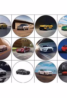 پیکسل 12 عددی سنجاقی طرح ماشینهای خارجی (پژانو)