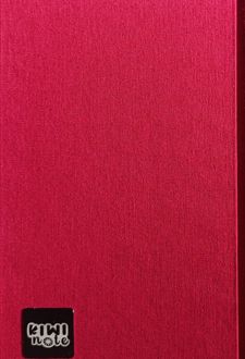 دفتر‌یادداشت 20*12 پارچه‌ای (کیوی نوت) قرمز