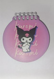 دفتر 10CM جلد‌چوبی مدل‌دایره (دکمه) کرومی