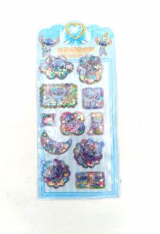 استیکر آکواریومی مستطیل (فانتزی) - استیچ / آبی