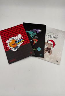 دفتر 50 برگ وزیری ته چسب میکرو طرح فانتزی (نقشه)