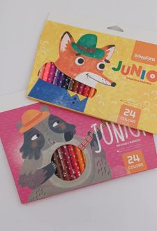 ماژیک نقاشی 24 رنگ جونیور اسکول فنز - (زرد)