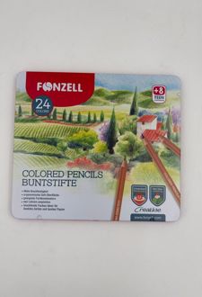 مدادرنگی 24 رنگ creative جعبه فلزی (فونزل)