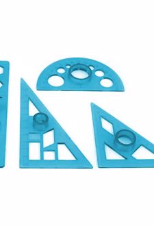 خط‌کش 4 تیکه تودرتو مدل KT4 (فرمی نو) - آبی