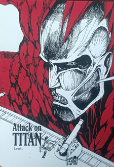 دفتر انیمه سایز A5 (لنتو) Attack On Titan