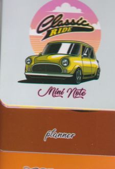 دفتر پله‌ای دکمه‌ای (آبرنگ) ماشین