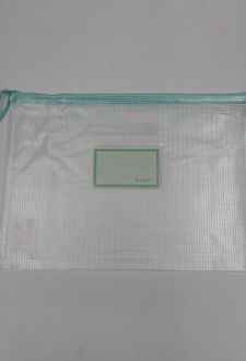 پوشه زیپ‌دار پاستلی A4 سبز (MG)