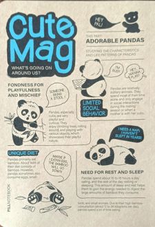 دفتر یادداشت جلد‌کرافت وزیری سری کیوت‌مگ (پیل) آبی