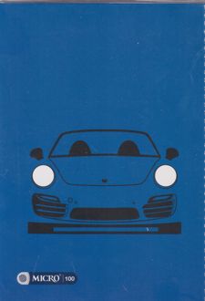 دفتر 100 برگ وزیری سیمی مجلد میکرو طرح ماشین (آبی)