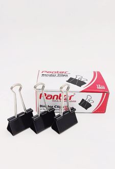 بسته 12 عددی گیره دوبل 41mm (پنتر) - مشکی