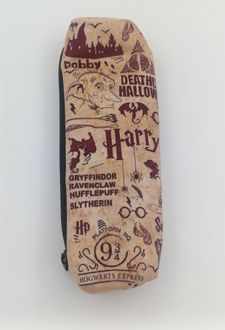 کیف جامدادی مخمل استوانه فانتزی (هارنا) Harry