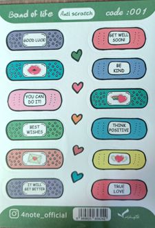 استیکر ضد‌خش فانتزی کد 1 تا 4(فورنوت -Band Of Life)