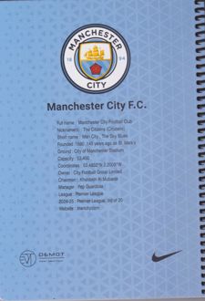 دفتر فنری 100 برگ طرح باشگاه‌های اروپا (دموت) - Manchester